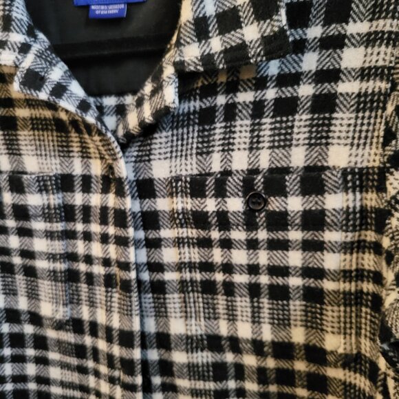 Pendleton Virgin Wool/Lambs Wool Shirt Womens S Black and White Tartan Jacket - Picture 3 of 3